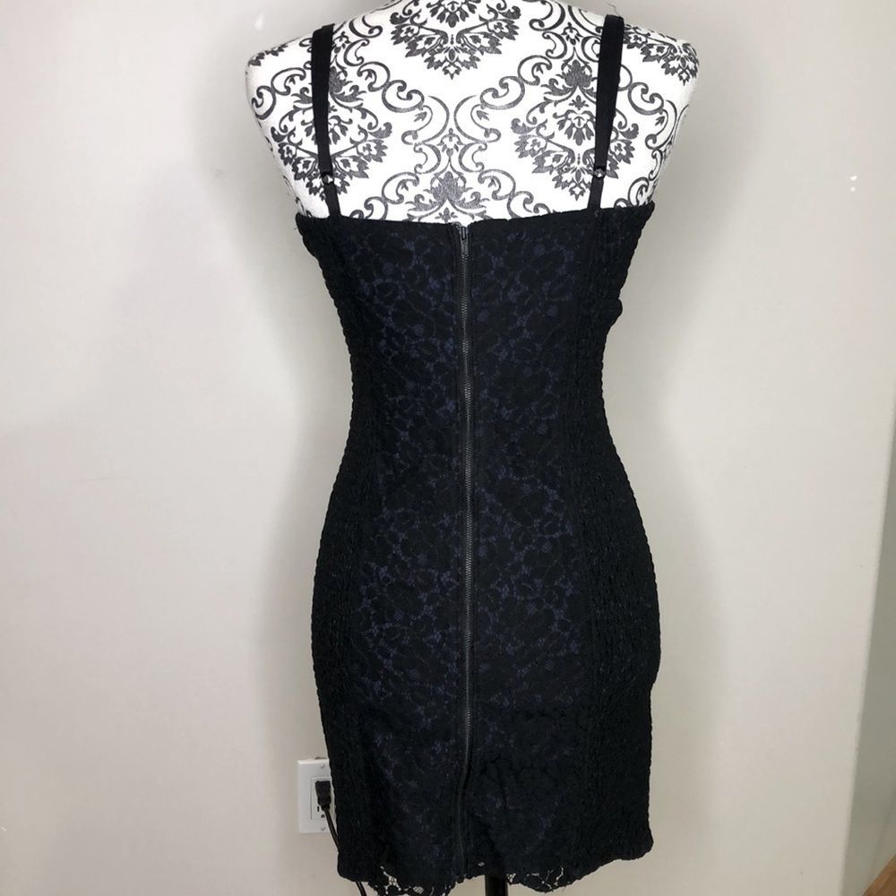 Talula Black Lace Mini Dress size 6 - Picture 2 of 9